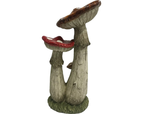 Decoratieve paddenstoelengroep van kunsthars voor de tuin