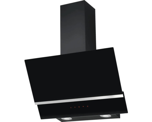 AMICA KHF 684 611 S Schuine afzuigkap Zwarte wandmontage afzuigkap voor de keuken