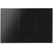 Zwarte inductiekookplaat met vier kookzones