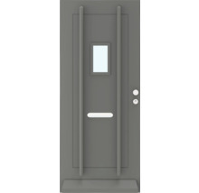 Voordeur met raam, handgreep en deurslot