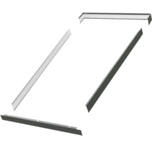 Vier aluminium profielen voor plafondmontage