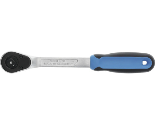 Ratelsleutel met blauw handvat