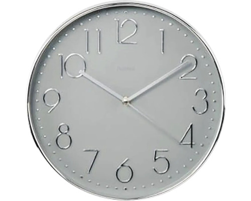 HAMA Wandklok Corsica zilver grijs ø 30 cm