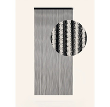 DEGOR Deurgordijn kunststof Yarah zwart 90x210 cm