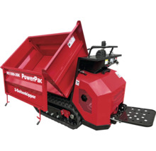 Rode rupsdumper voor het transporteren van materialen
