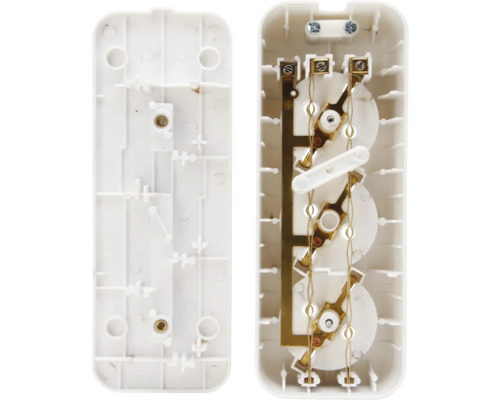 Open driepolige opbouw schakelaar verbindingsdoos met schakelmechanisme