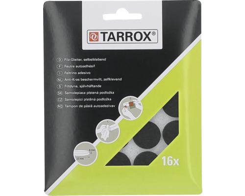Tarrox vilten glijders, zelfklevend, 16 stuks