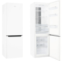 Witte koel-vriescombinatie met geopende deur