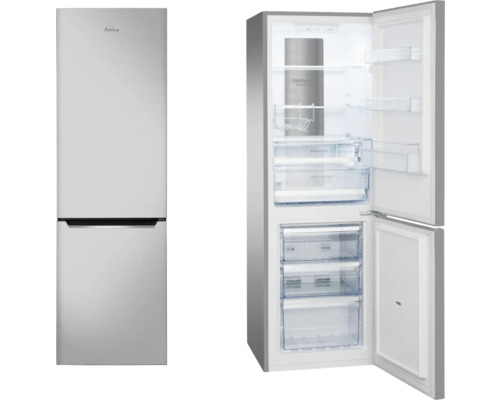 Amica koel-vriescombinatie met open deur