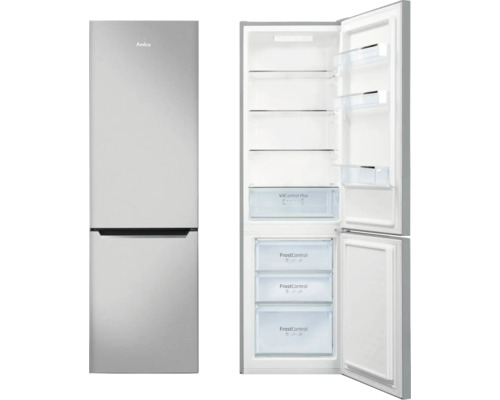 AMICA KGCL 387 160 E Koel-vriescombinatie Amica koel-vriescombinatie met open deuren, voorzien van glazen planken en FrostControl-compartimenten