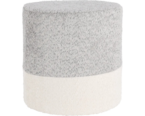 Tweekleurige kruk met fleece bekleding