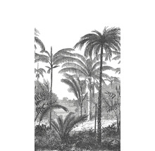 Behang met palmmotief