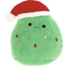 Kerstboomvormig knuffeldier met kerstmuts