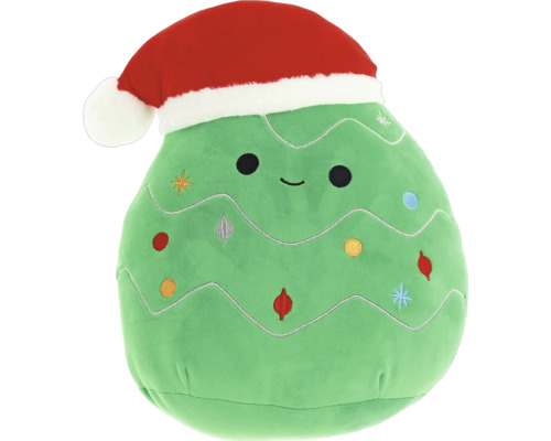 Kerstboomvormig knuffeldier met kerstmuts