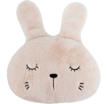 Kussen in de vorm van een konijn met gesloten ogen