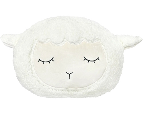 UNIQUE LIVING Knuffelkussen schaap wit 25x6 cm Kussen in de vorm van een slapend lam