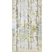 Behang met berkenbosmotief