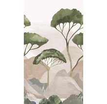 Illustratie van bomen en heuvels