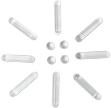 Afbeelding van staafjes en ballen.