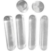 Transparante kwartsglas stoppen in verschillende maten