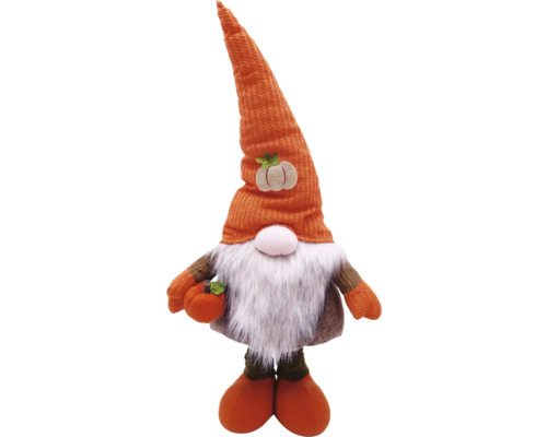 Decoratieve herfstkabouter met muts en baard als herfstdecoratie