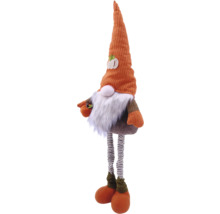 Decoratief figuur dwerg met gestreepte poten en lange muts