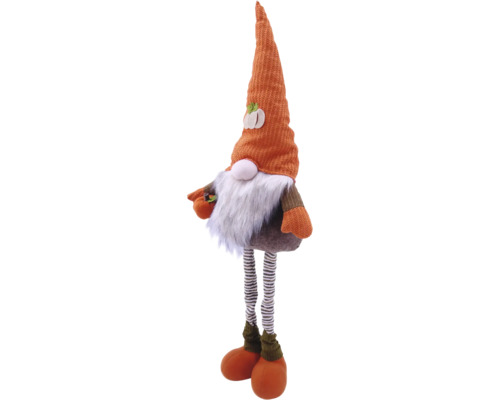 Decoratief figuur dwerg met gestreepte poten en lange muts
