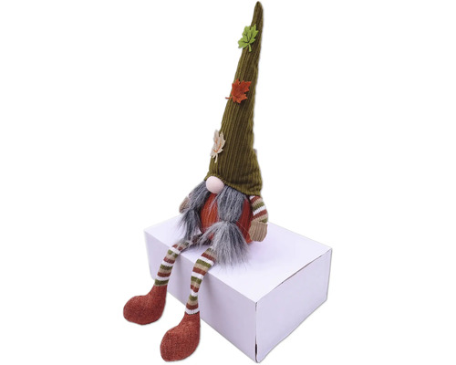 Decoratieve herfstkabouter met muts en baard