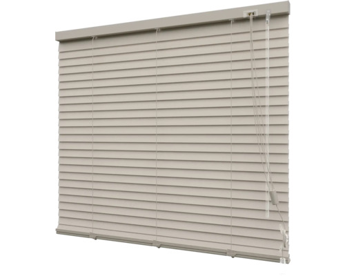 SOLUNA Aluminium verduisterende jaloezie 25 mm taupe 40x130 cm Gesloten horizontale jaloezie ter decoratie en lichtregulering van het raam