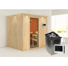 Sauna met saunakachel en bediening
