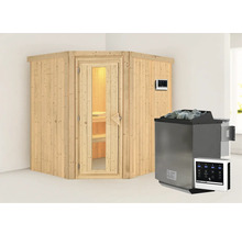 Sauna met kachel en bediening