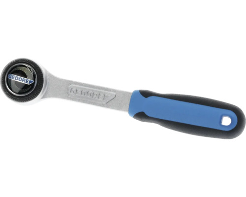 Gedore ratel met blauw-zwart handvat