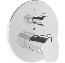 Vitra wastafelkraan met twee hendels voor temperatuur- en waterhoeveelheidregeling