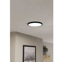 Ronde plafondlamp met zwarte rand
