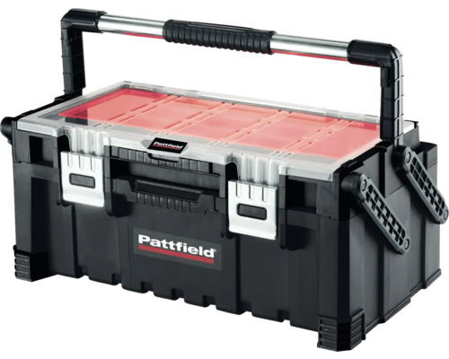 PATTFIELD Gereedschapskoffer 22" met organizer (leeg) Pattfield gereedschapskist van kunststof met handgreep