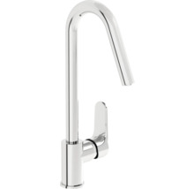 Hogedruk wastafelkraan van verchroomd metaal