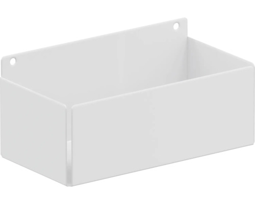 Wandplank van kunststof met twee bevestigingsgaten