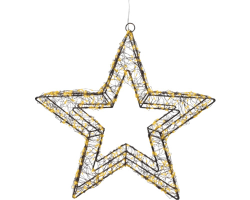 Decoratieve ster met verlichting om op te hangen