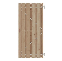 Houten poort met beslag