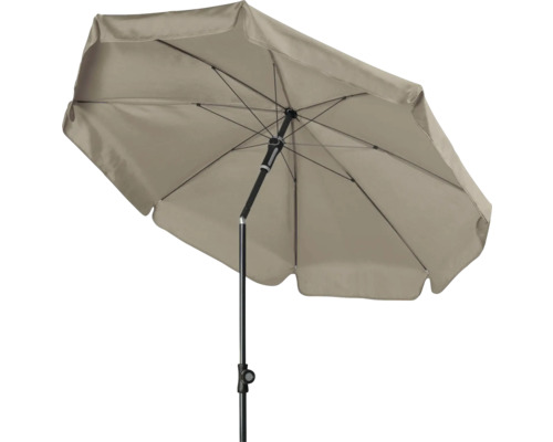 Tuinparasol met mast en stoffen bekleding