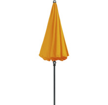 Gesloten parasol met standaard voor buiten