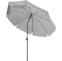 Geopende parasol met standaard