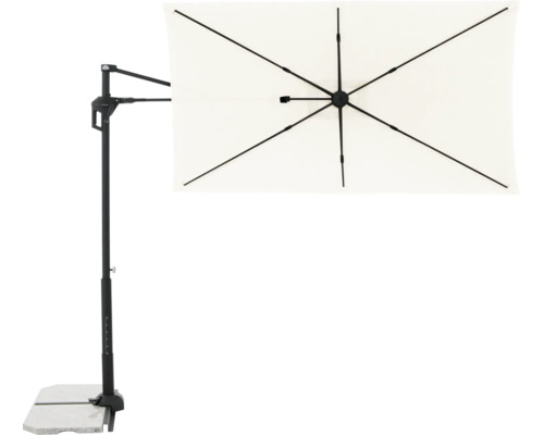 Vrijhangende parasol met standaard en parasoldoek