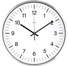 HAMA Wandklok radiografisch Java zilver wit ø 35 cm