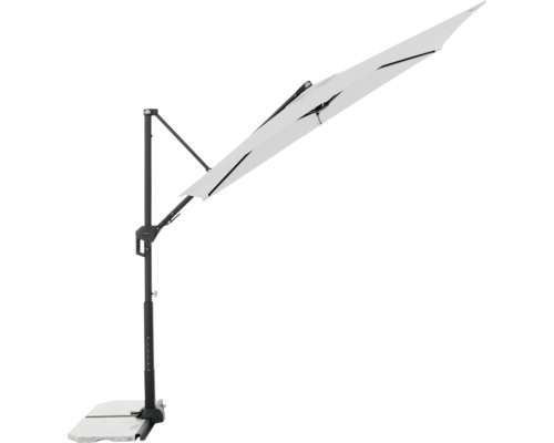 Vrijhangende parasol met standaard