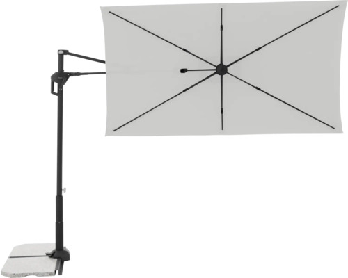 Vrijhangende parasol met voet