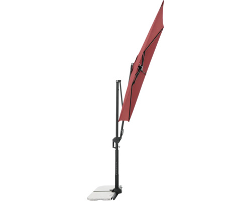 Vrijhangende parasol met voet