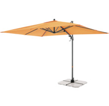 Vierkante parasol met standaard voor buiten