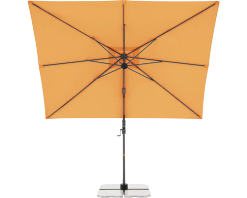 Vierkante parasol met voet