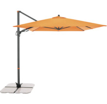 Vrijhangende parasol met voet